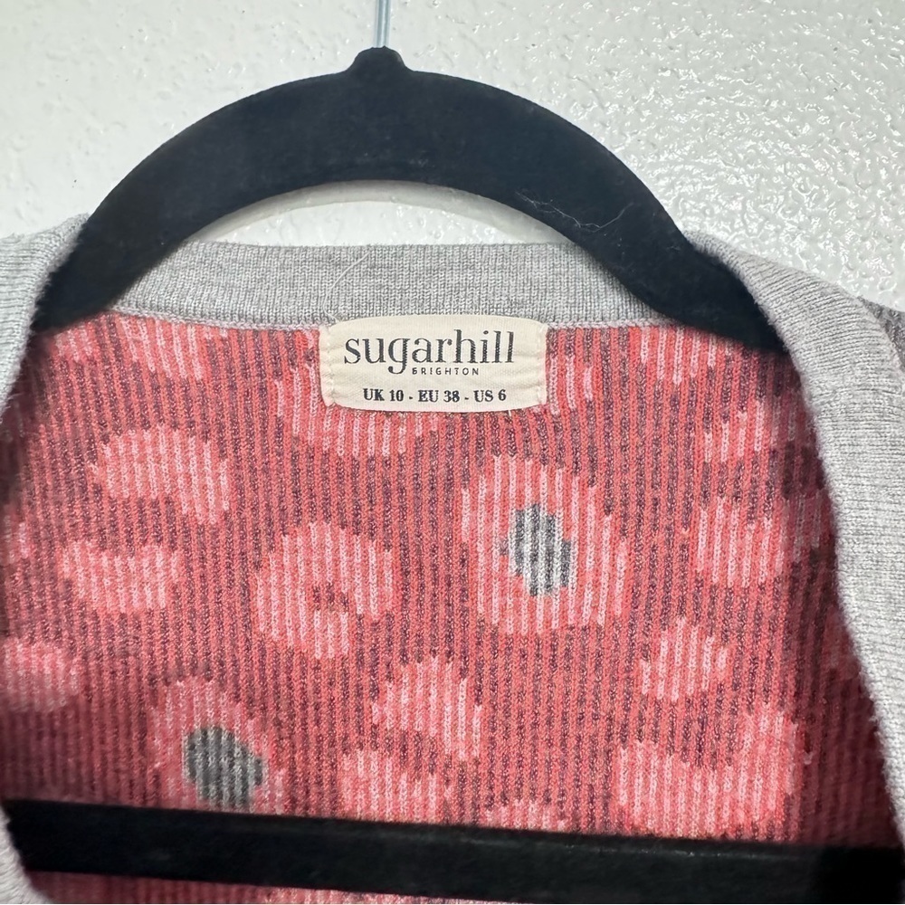 ModCloth Sugarhill Brighton Leopard Print Open Cardigan Sweater Size 6 - Picture 4 of 6